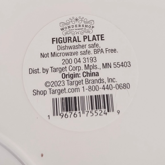 Santa Melamine Cookie Plate New - Picture 3 of 4